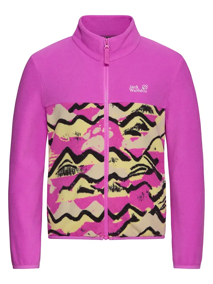 Флисовая куртка с принтом Paw Era 100 Jack Wolfskin, фиолетовый — фото 4