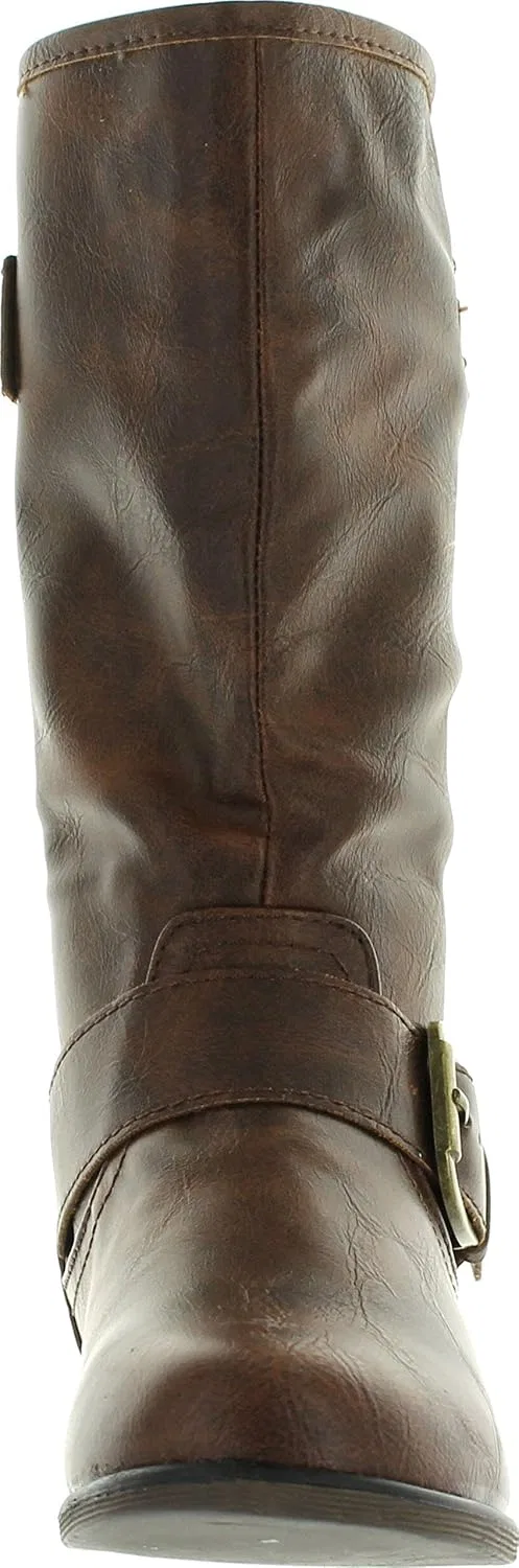 Детские ботинки для девочек на молнии с двумя пряжками Link Legend-24K, Brown — фото 3