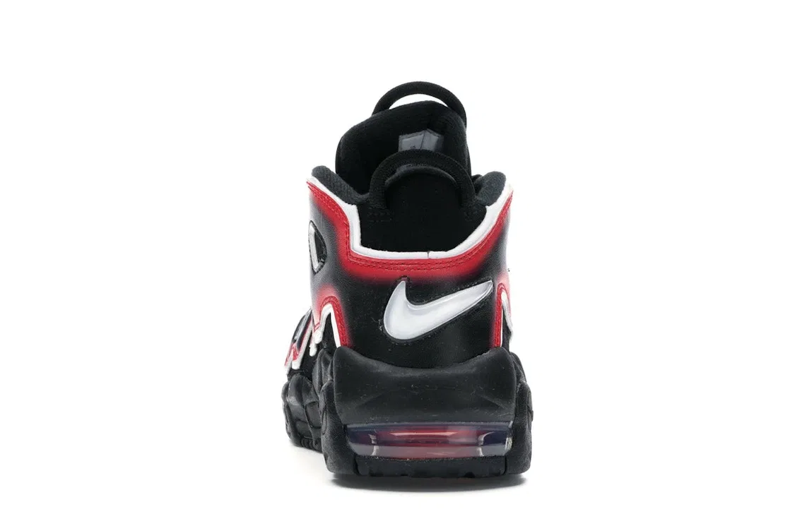 Детские кроссовки Lifestyle Nike Air More Uptempo Nike, Black/White-Laser Crimson — фото 4