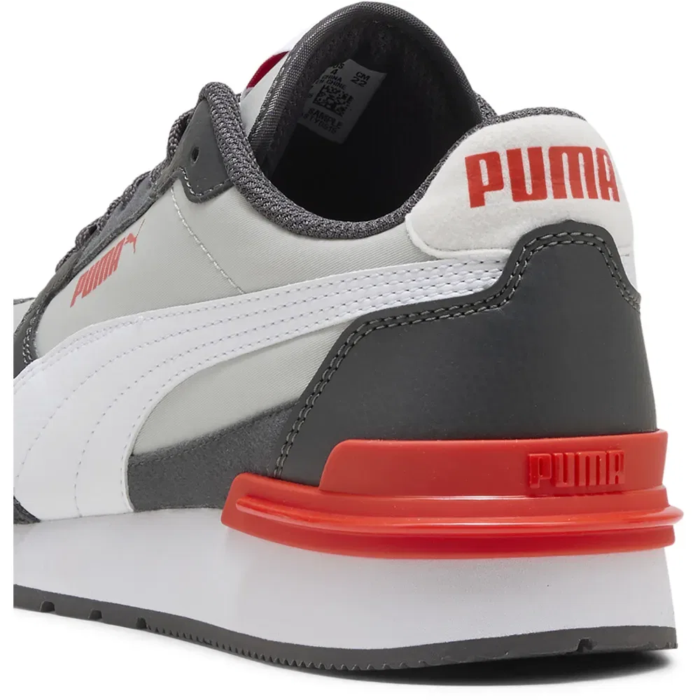 Детские кроссовки для девочек с верхом из нейлона и замши ST Runner V4 NL Puma, Grey — фото 4