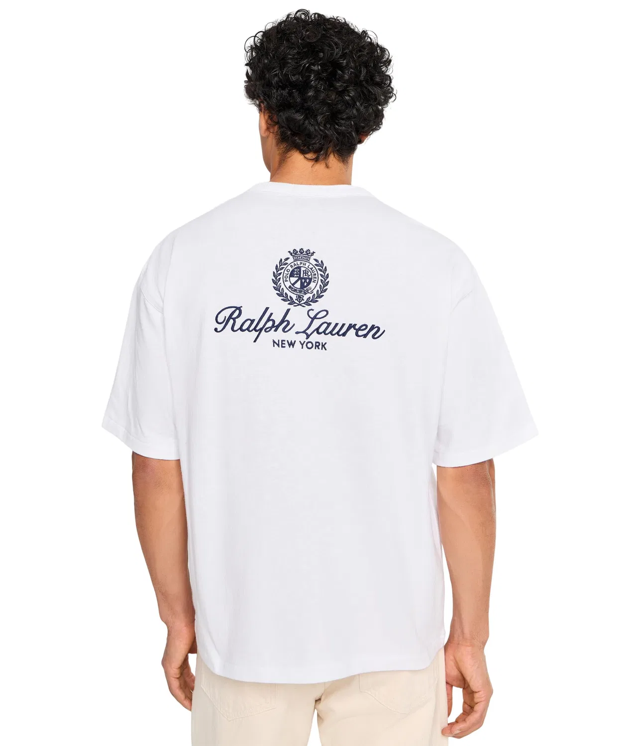 Футболка свободного кроя с графическим принтом. Polo Ralph Lauren, White — фото 4