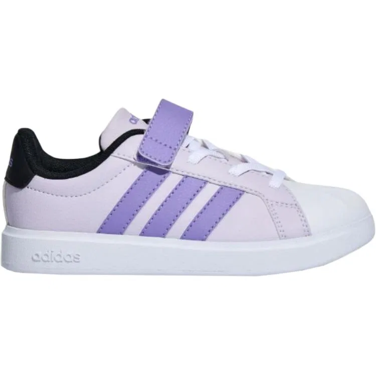 Детские кроссовки для скейтбординга Adidas, Цвет White Magic Lilac Black — фото 3