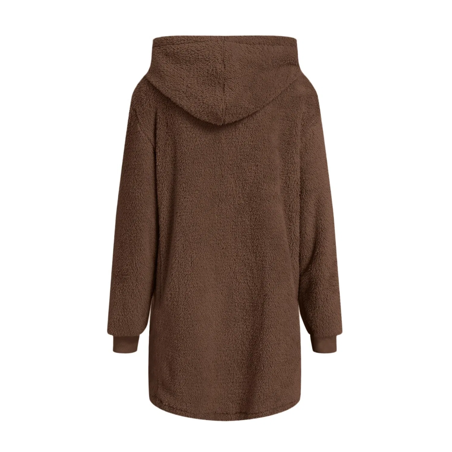 Женское пальто с карманами на молнии, модель Cappotto donna, бренд, Cachi — фото 4