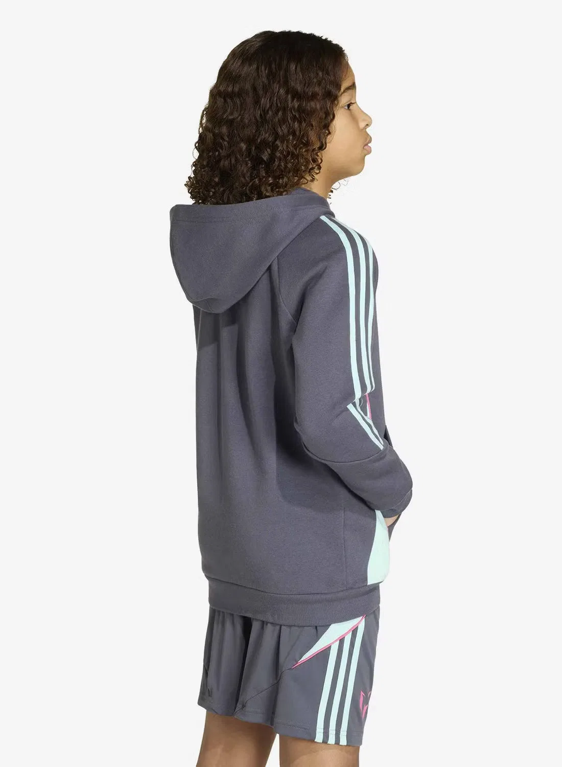 Худи с принтом Messi Adidas, синий — фото 4