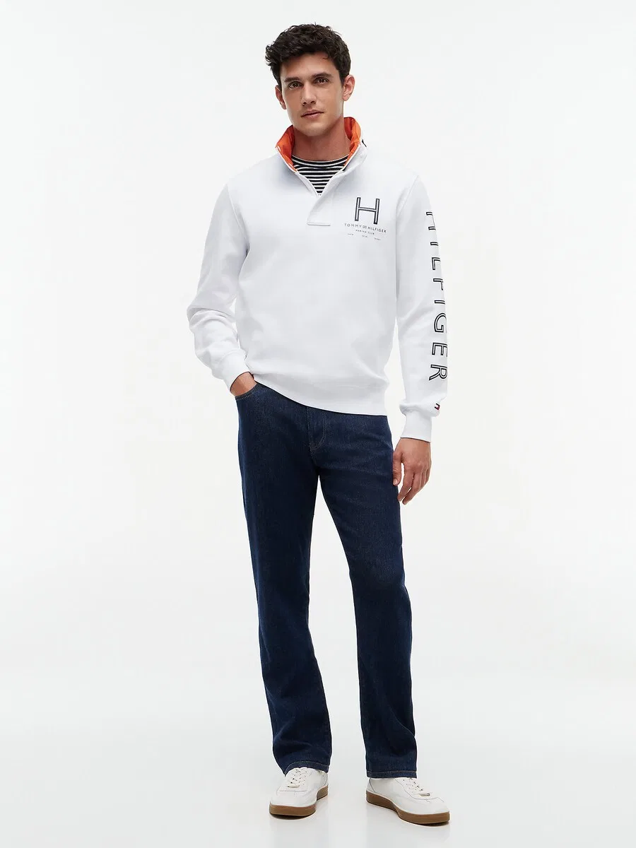 Спортивная толстовка TOMMY HILFIGER белого цвета — фото 3