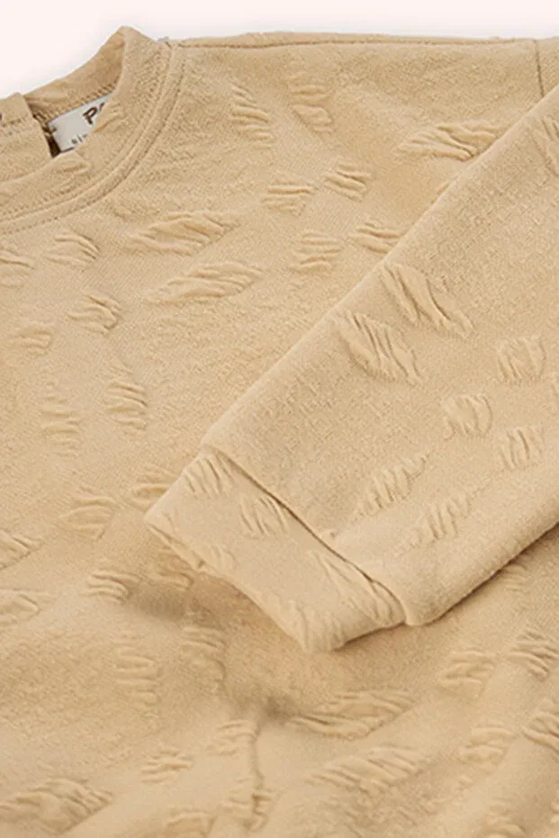 Детские свитшот для девочек хлопковый Panço, Beige — фото 3