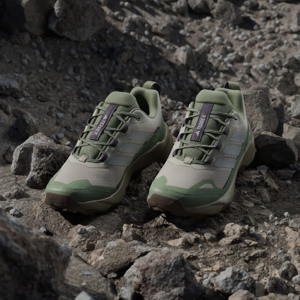 Кроссовки Adidas Terrex Skychaser Ax5 Hiking Shoes, цвет Beige/Grey Two/Tent Green — фото 4