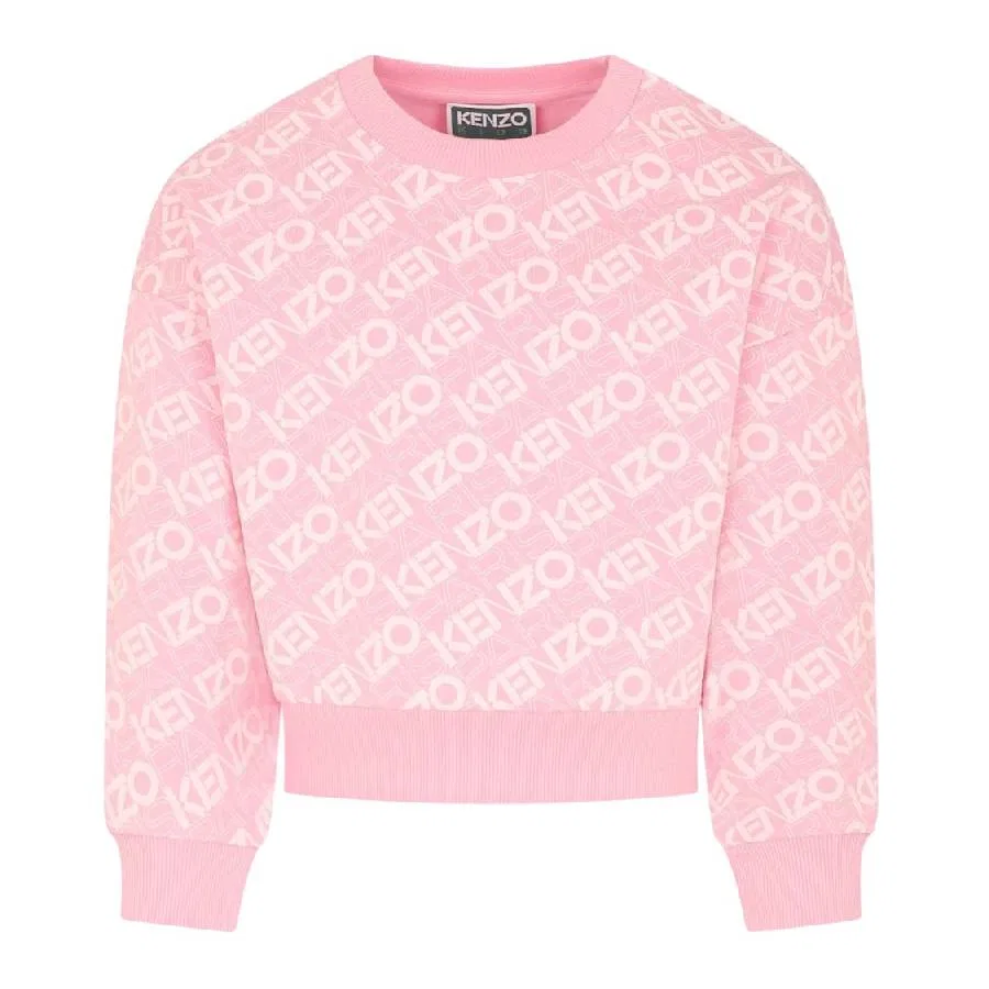 Детский свитшот с монограммой Kenzo, Pink