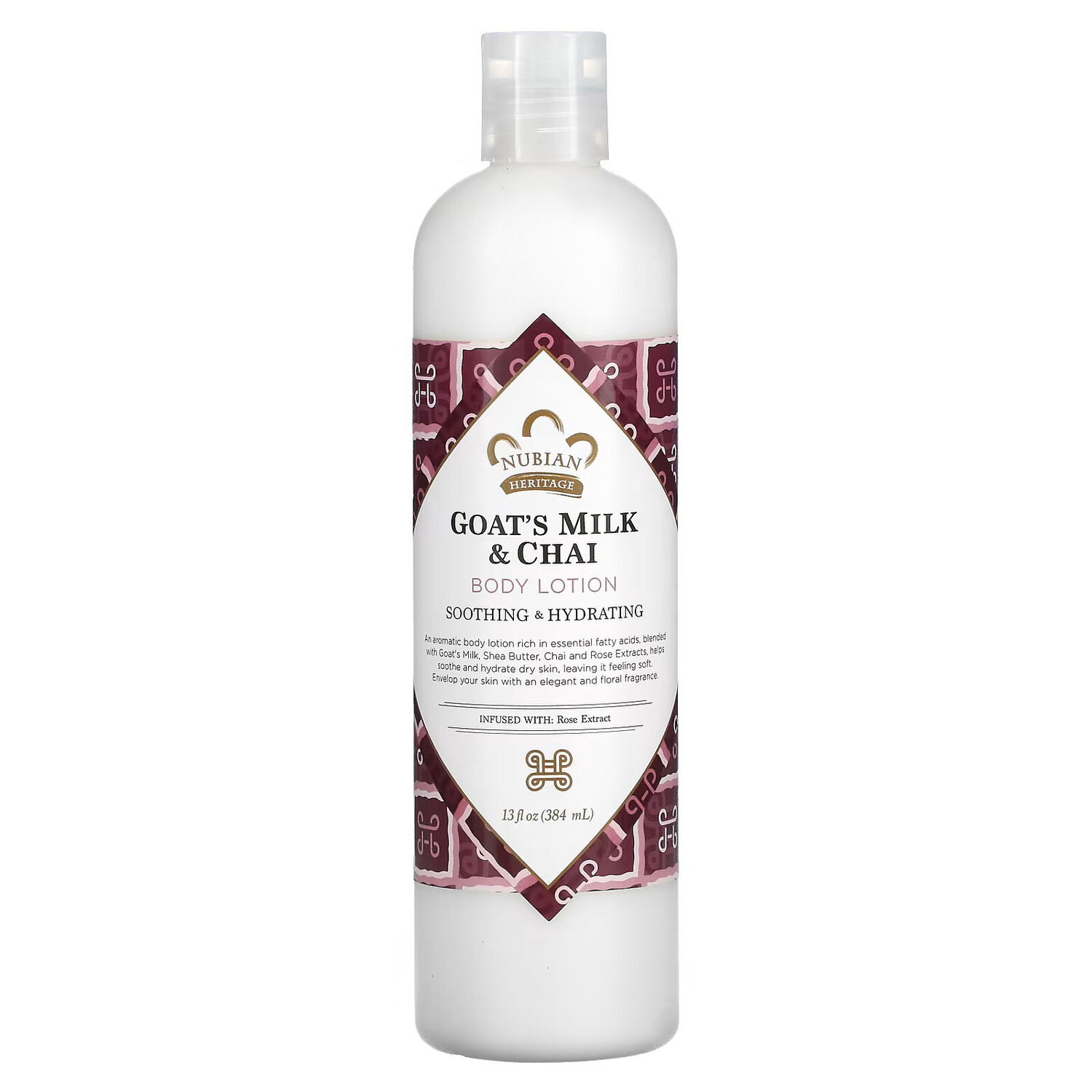 

Nubian Heritage, Лосьон для тела, козье молоко и чай, 384 мл (13 fl oz)