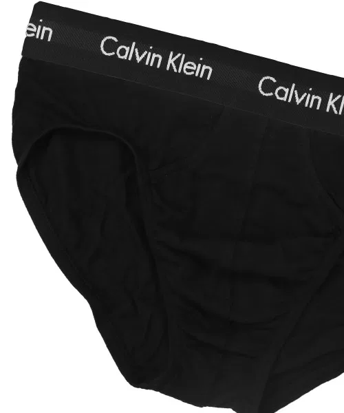 Мужские трусы-брифы с логотипом 3-предметный комплект Calvin Klein, Black — фото 3