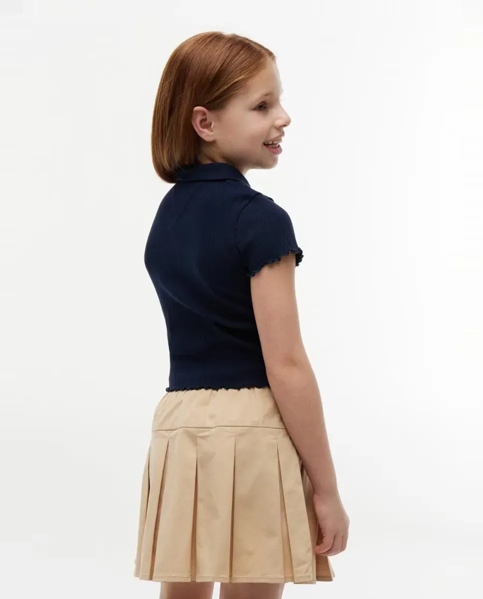 Детские спортивные штаны для девочек с логотипом Tommy Hilfiger, Azul — фото 2