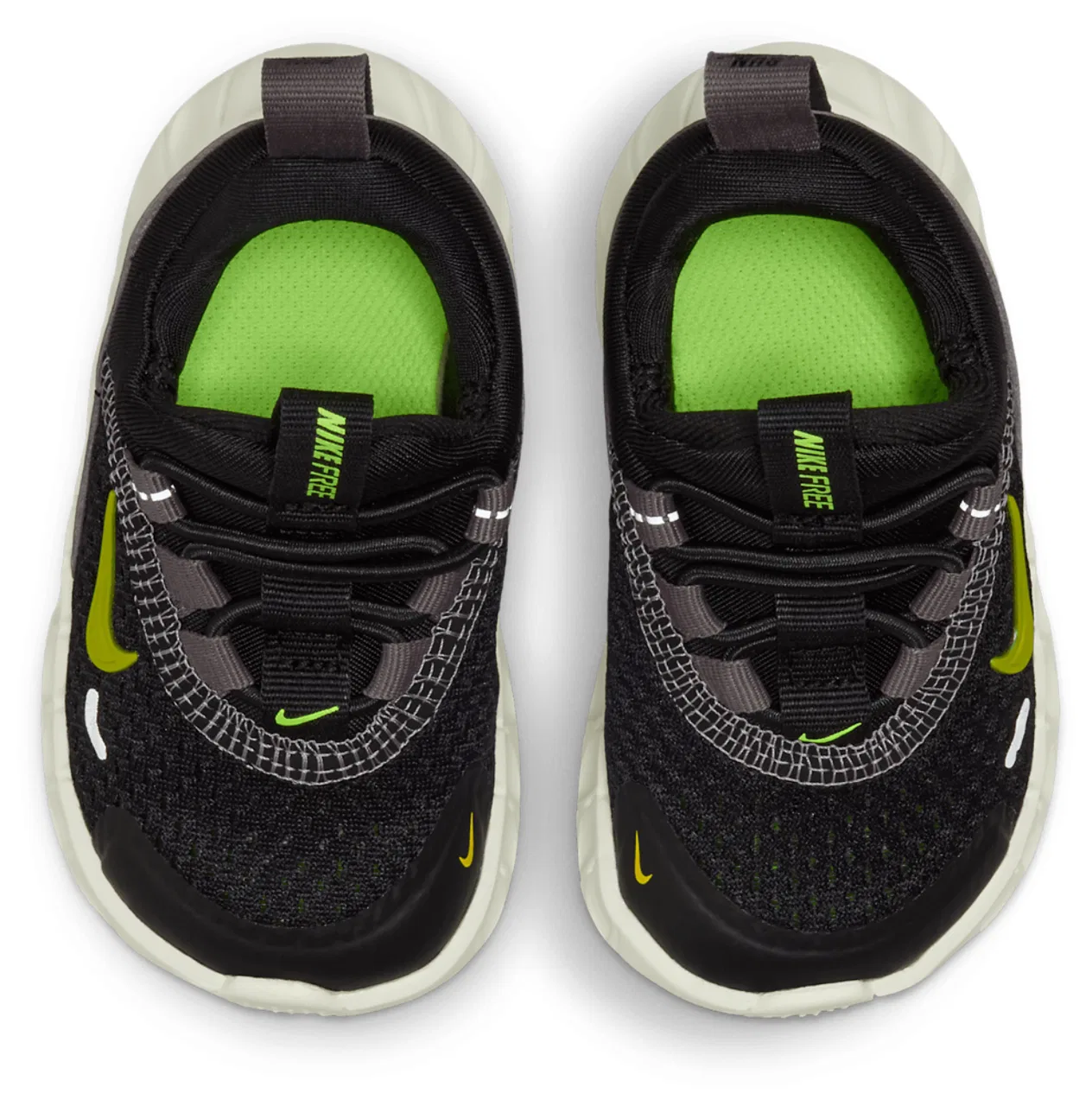Беговые кроссовки для мальчиков Free Ride Nike, цвет Black/Saffron Quartz/Pencil Point — фото 4