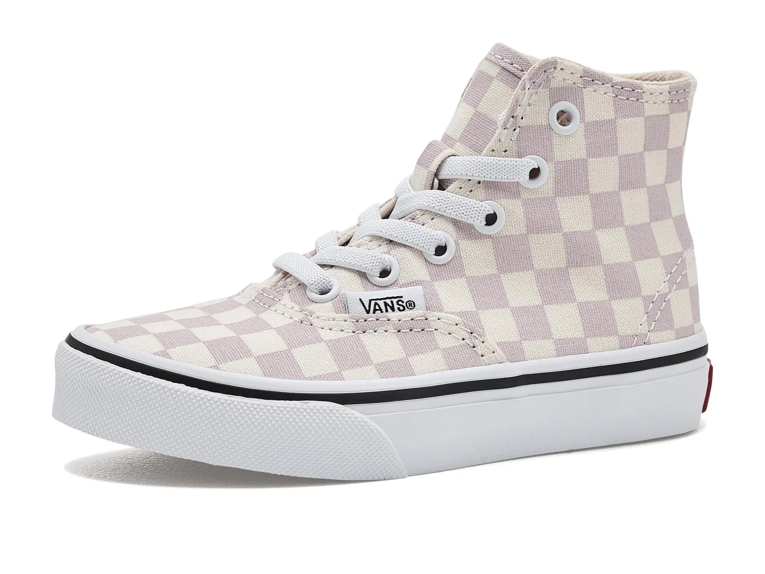Кроссовки Authentic Hi 2.0 Zip (для маленьких детей) Vans Kids, Checkerboard Pale Petal Pink