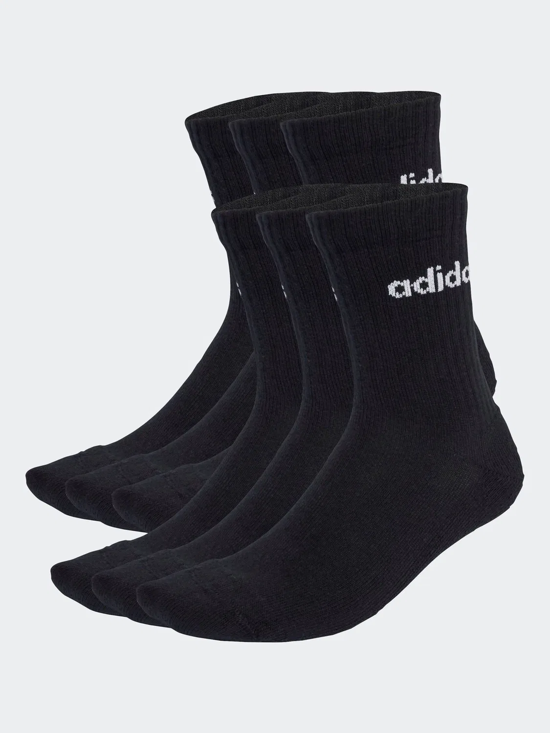 Носки хлопковые Adidas Black Linear, черный