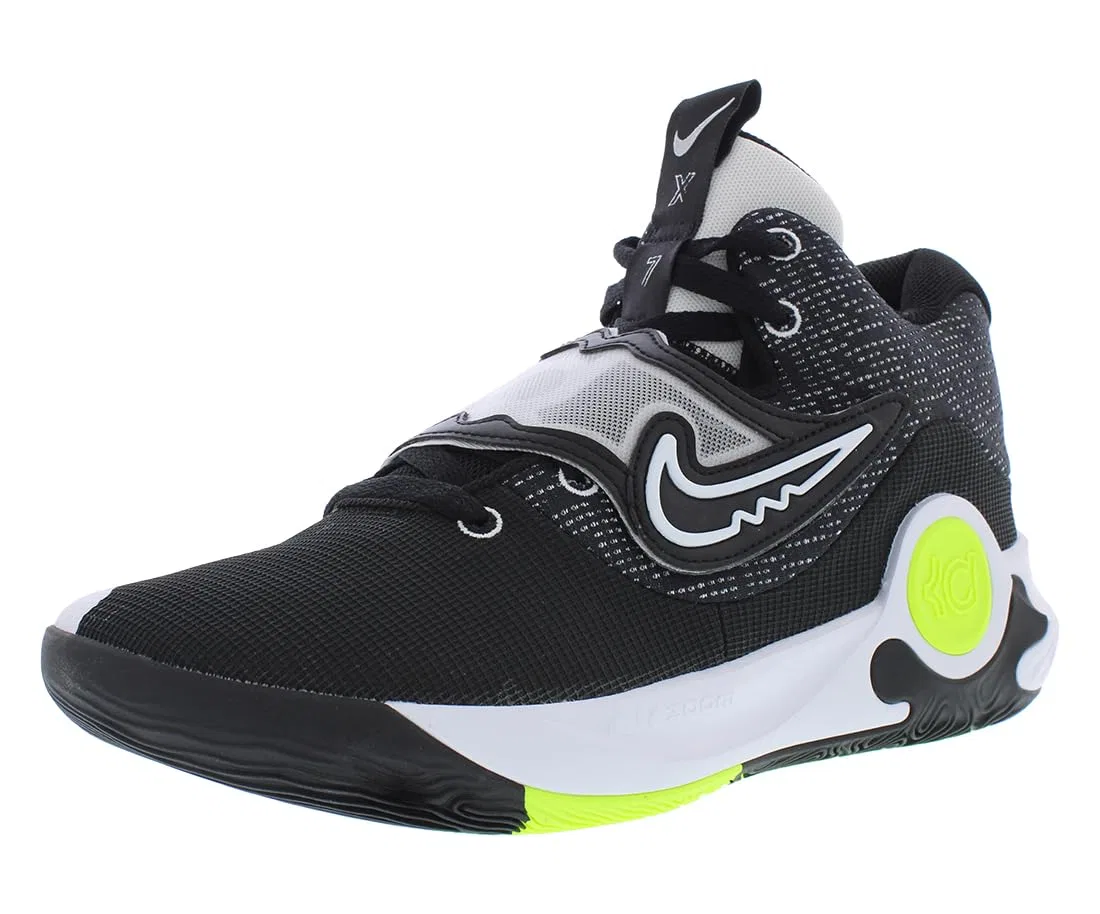 Детские беговые кроссовки для девочек с шнуровкой липучкой Trey 5x NIKE, Black White