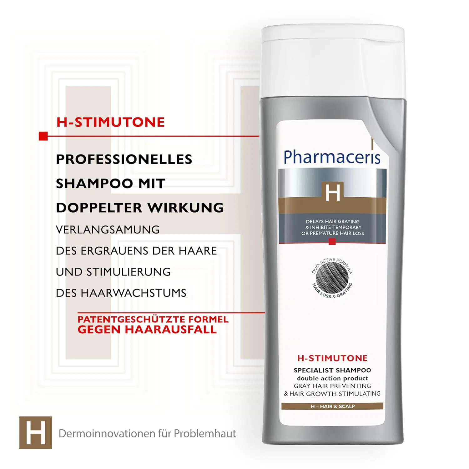 Шампунь Pharmaceris H Stimutone против седины и выпадения волос Pharmaceris — фото 2