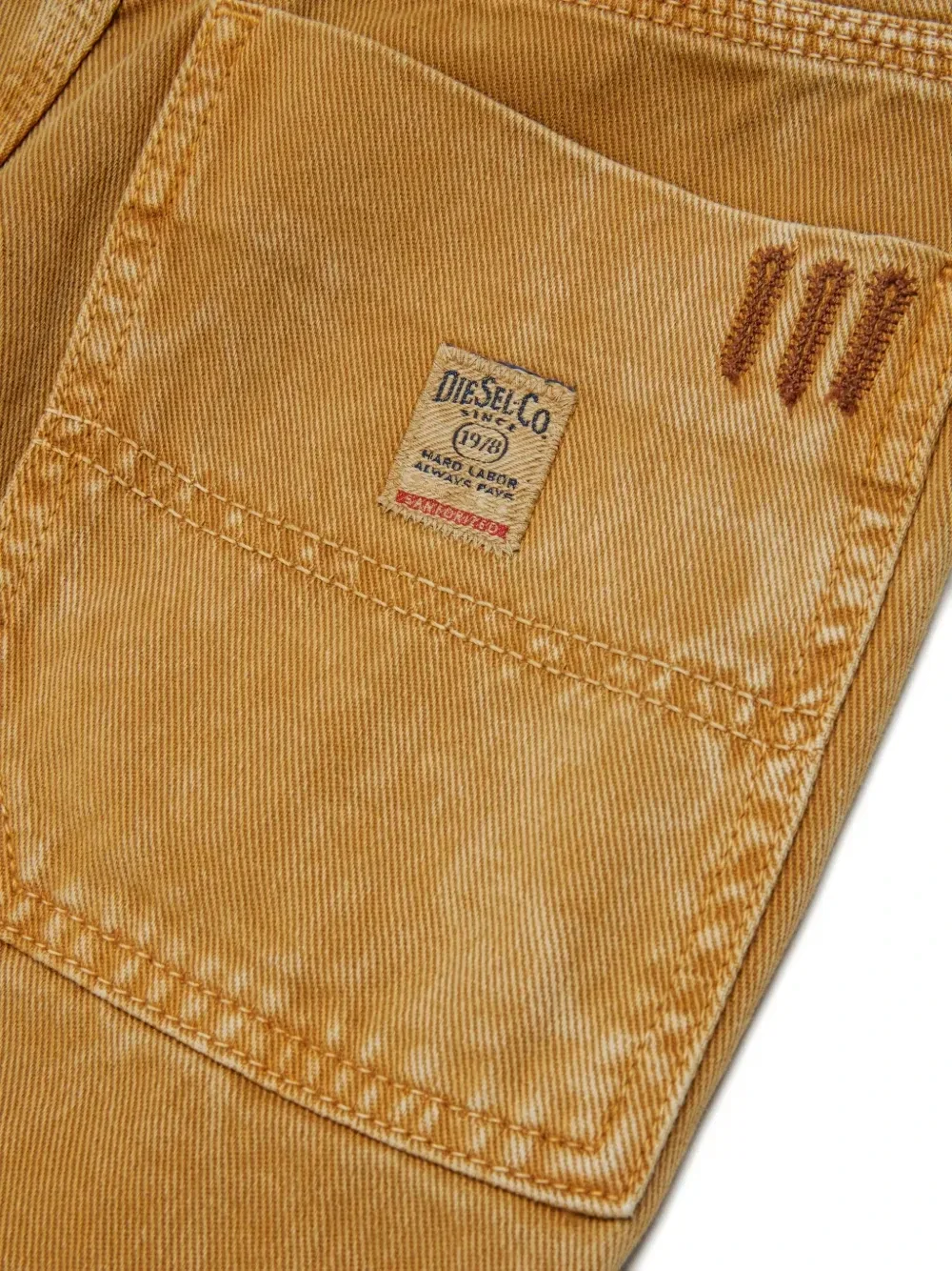 Джинсы -Berr с эффектом пертости Diesel Kids, бежевый — фото 4