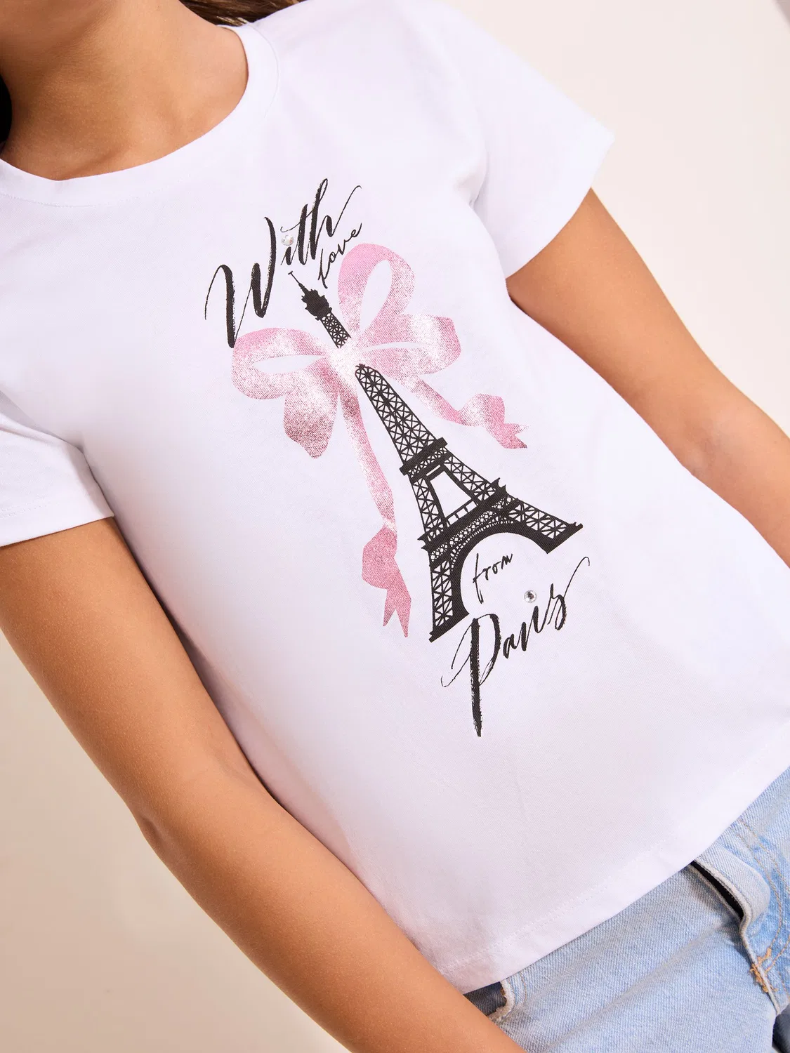 Футболка с графическим принтом Paris Lipsy, белый — фото 2