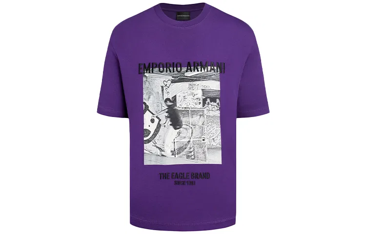 Мужская футболка Purple EMPORIO ARMANI
