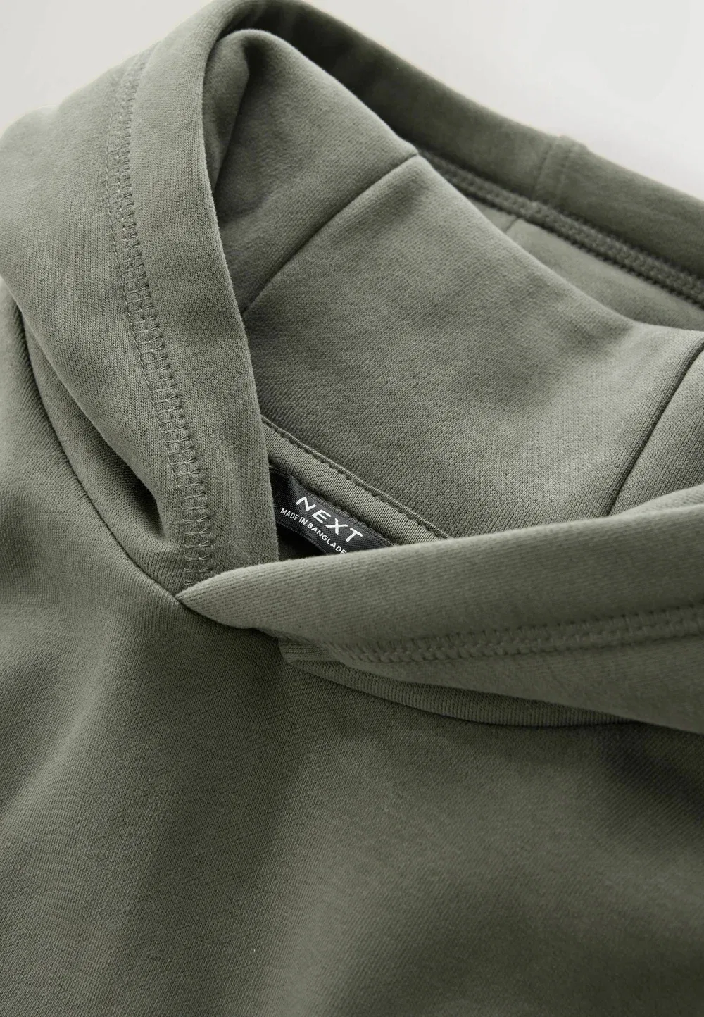 Толстовка стандартного кроя из однотонного трикотажа Next, Khaki Green Skull — фото 2