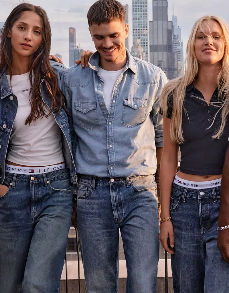 Прямые джинсы Tommy Hilfiger Dover, средне-синий — фото 2
