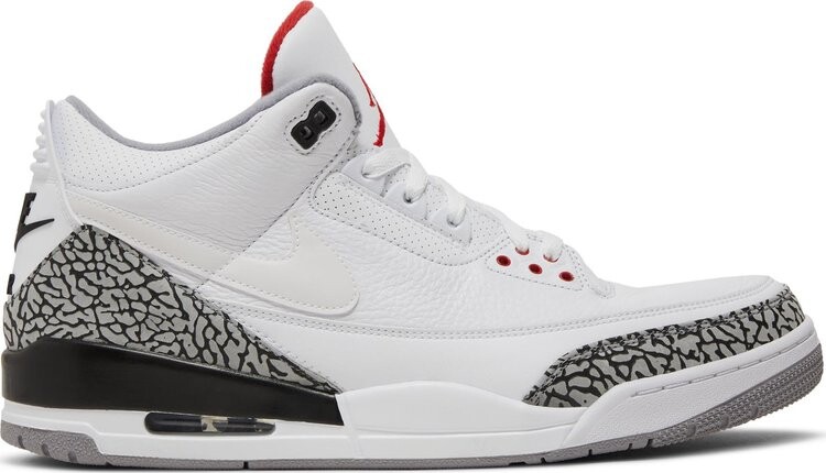 

Кроссовки Air Jordan 3 Retro JTH NRG White Cement, белый, Белый;серый, Кроссовки Air Jordan 3 Retro JTH NRG White Cement, белый