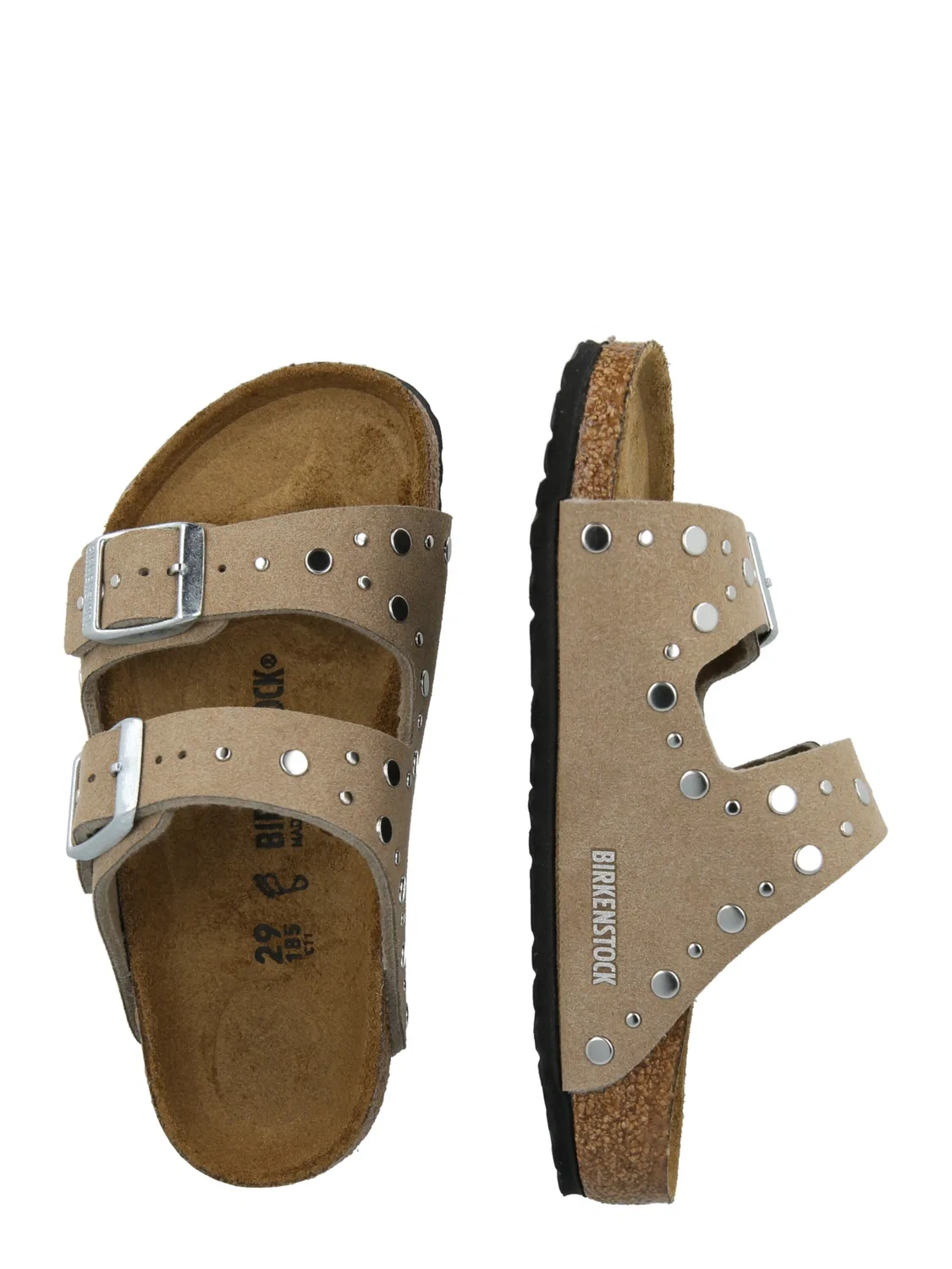 Сандалии Birkenstock Arizona, серо-бежевый — фото 2