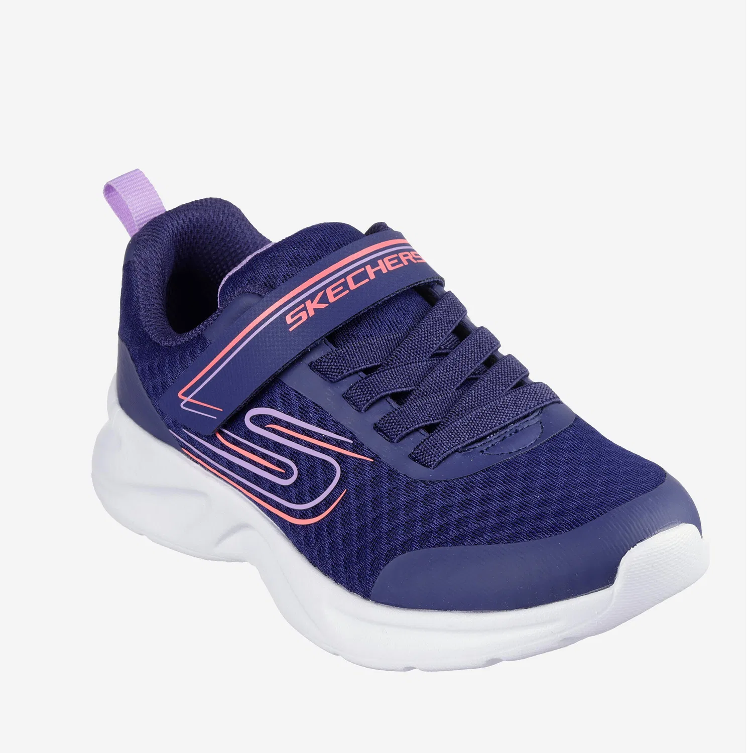 Детские кроссовки с дышащим верхом Dynamic Nonstop Speed Skechers, Dark Purple / Pink — фото 3