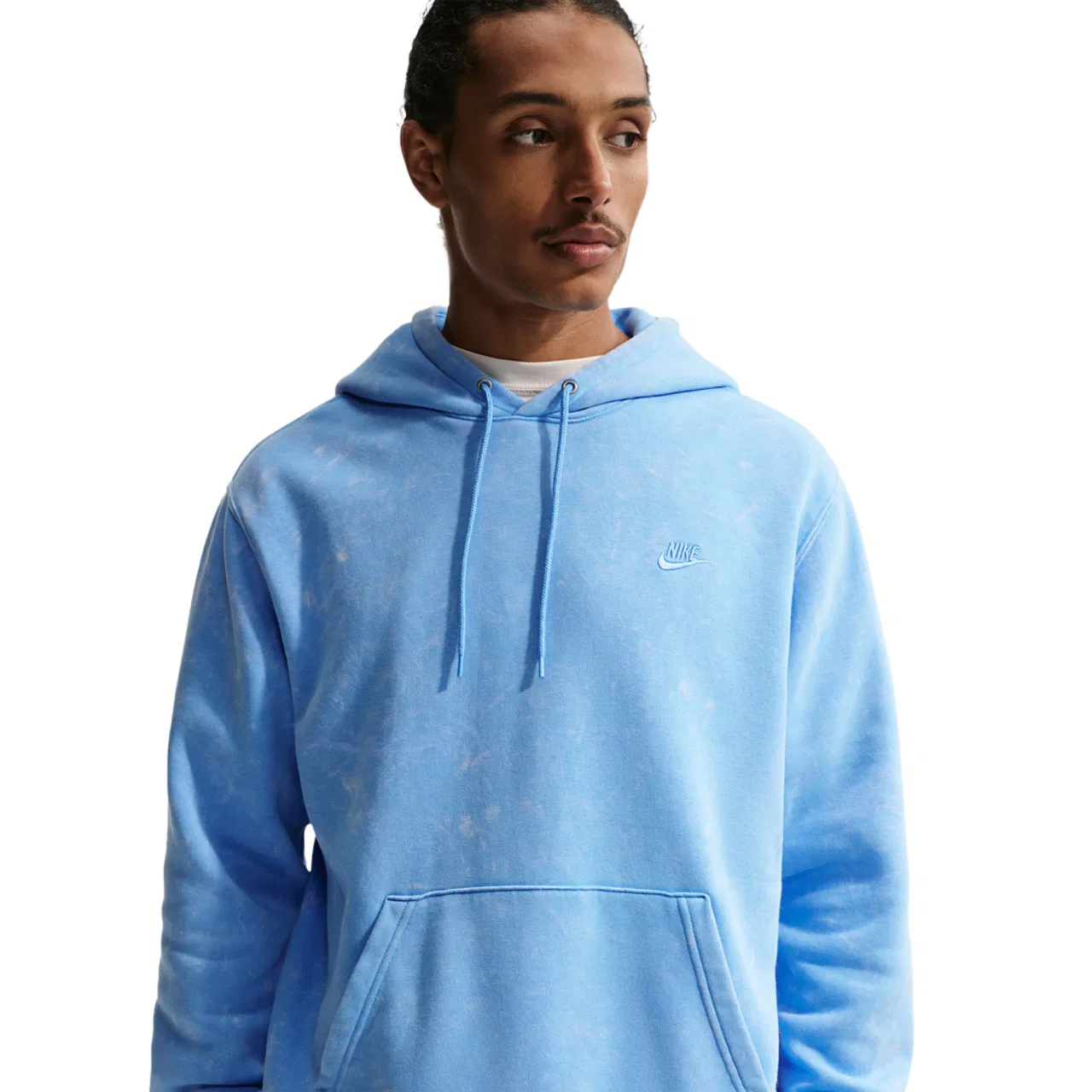 Мужское худи CWash Club Basketball Nike, цвет University Blue/University Blue
