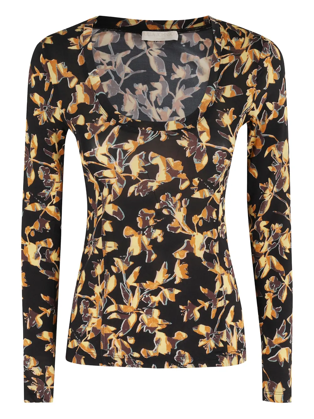 

Футболка с цветочным принтом Ulla Johnson, черный