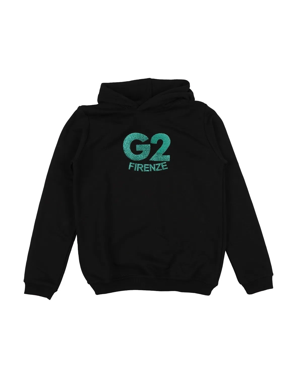 Детский свитшот для девочек с аппликацией G2Firenze, черный