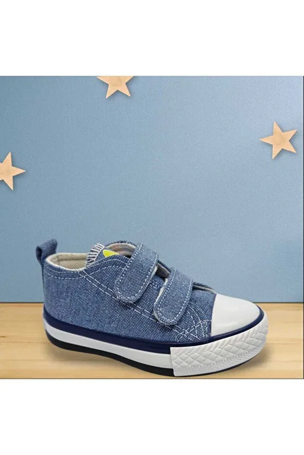 Детские кеды для девочек хлопковые Momykids, Blue — фото 2