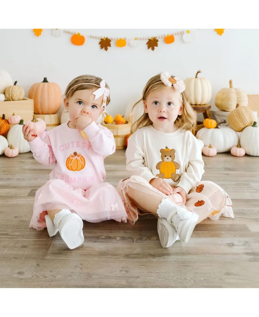Детский комбинезон-боди с длинным рукавом Pumpkin Patch Sweet Wink, Ballet Pink — фото 4