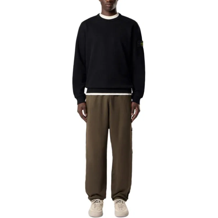 Свитшот унисекс с круглым вырезом STONE ISLAND, Black — фото 4