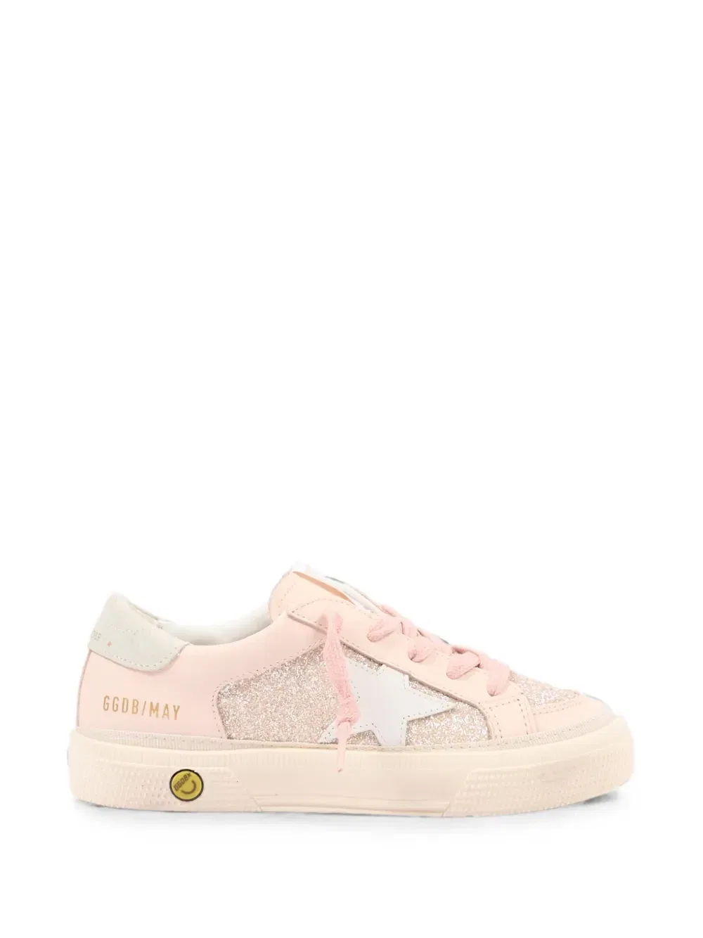 Кроссовки May с блестящими деталями Golden Goose Kids, розовый — фото 2
