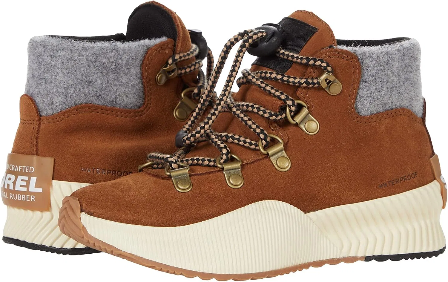 Детские ботинки для девочек водонепроницаемые Youth Out N About Conquest Sorel, Velvet Tan Chalk
