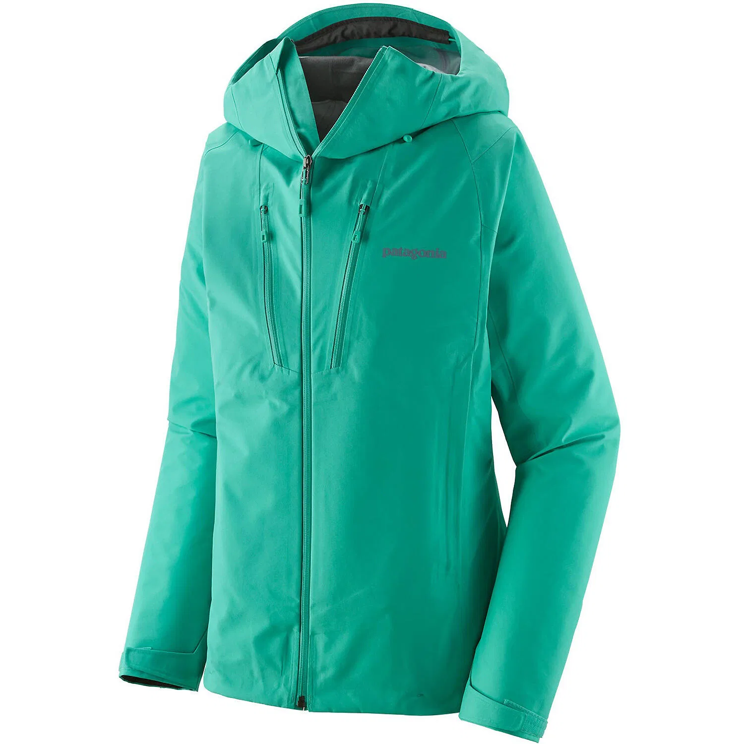 Женская водонепроницаемая куртка W TRIOLET JACKET Patagonia, Hellgrun Schwarz