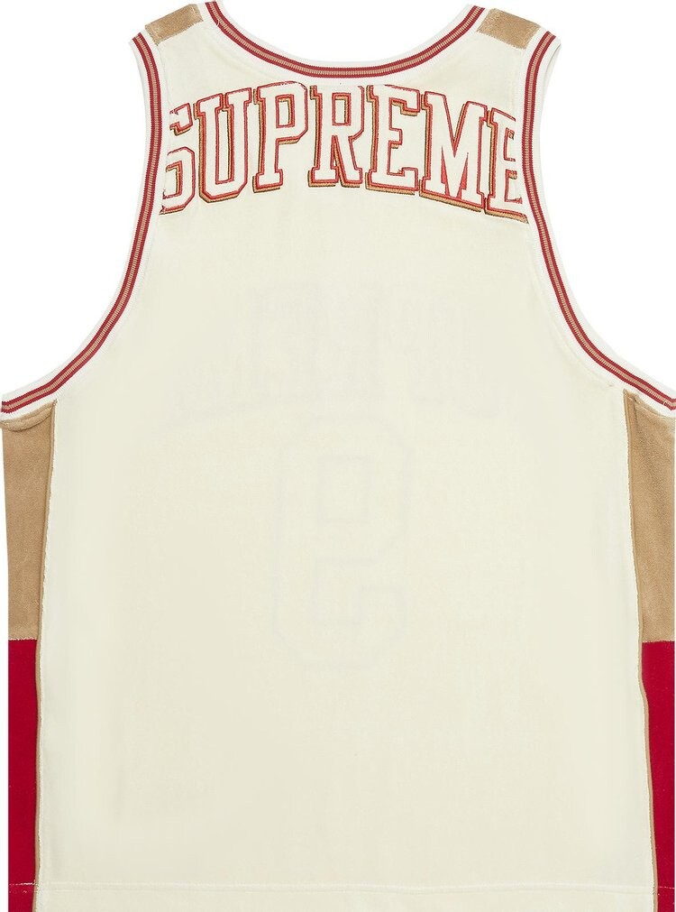 Футболка Supreme Terry Basketball Jersey 'Stone', разноцветный — фото 3