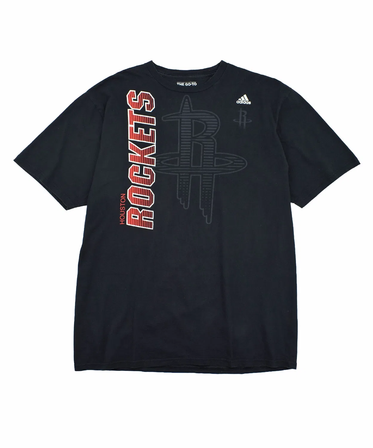 Мужская футболка с принтом Houston Rockets Adidas, Black