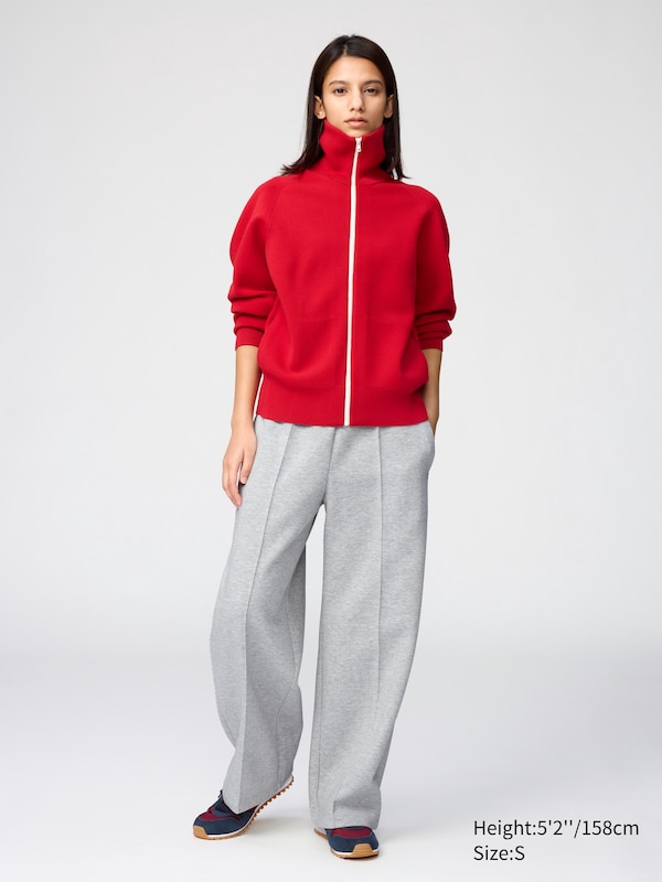 Прямые брюки из футера (укороченные) Uniqlo, 30 natural — фото 2