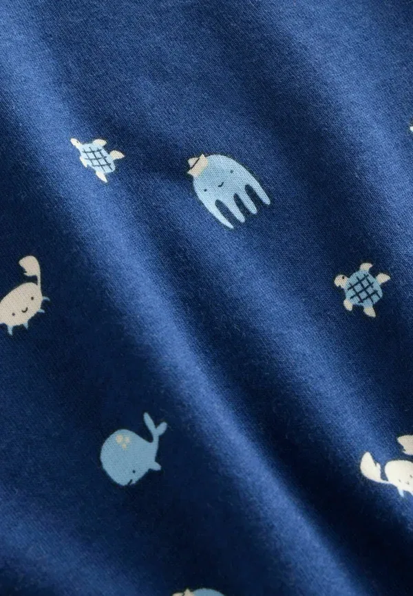 Пижамный комплект из хлопка, Regular fit - short pyjamas 3 pack set, Next ecru mini sailor print, экрю — фото 4