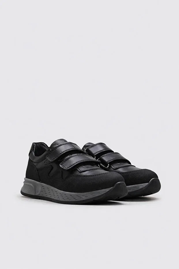 Детские повседневные туфли для мальчиков с принтом Young Fast Step, Black — фото 4