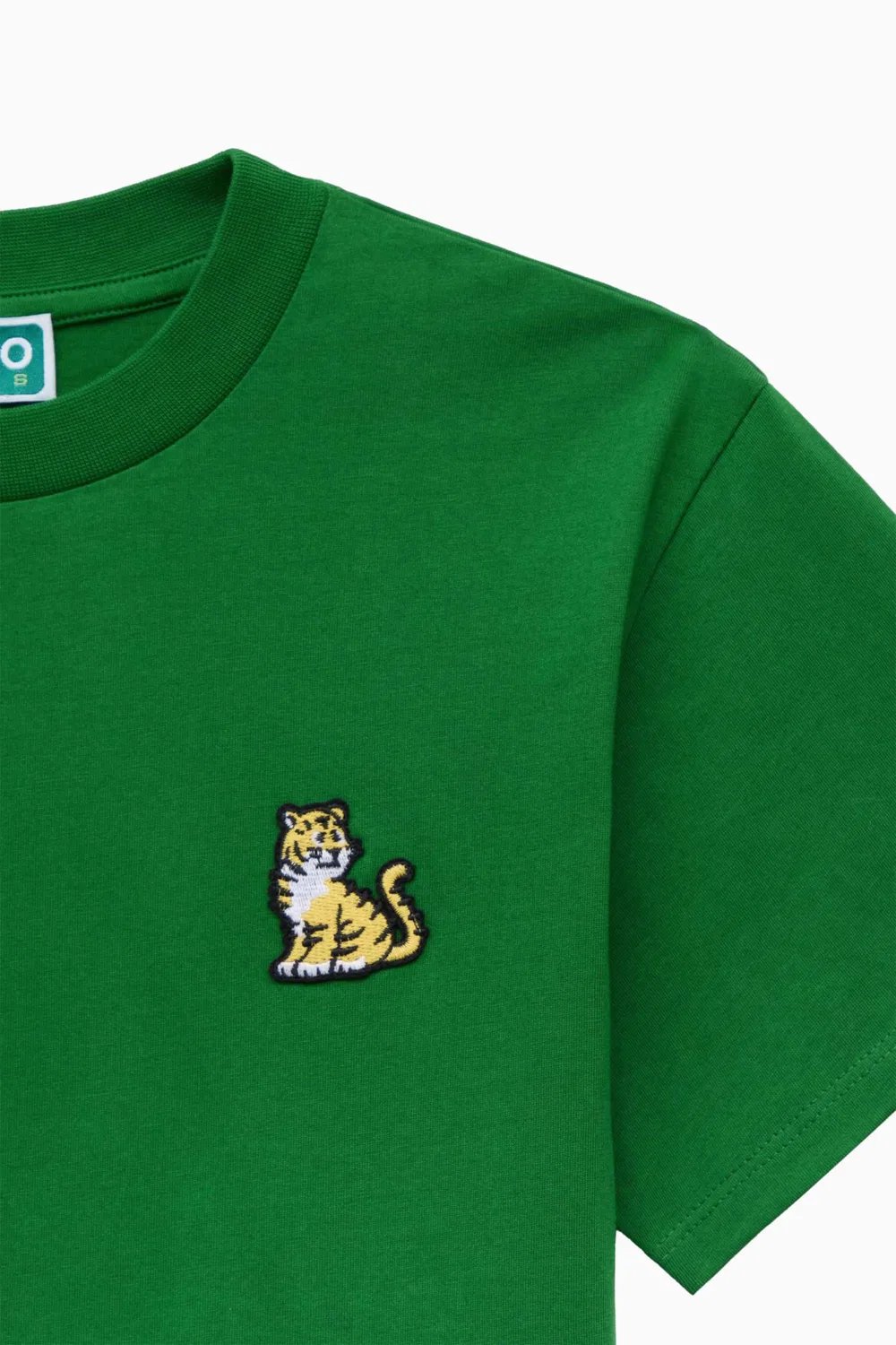 Футболка с вышивкой тигра хлопковая KENZO KIDS — фото 3