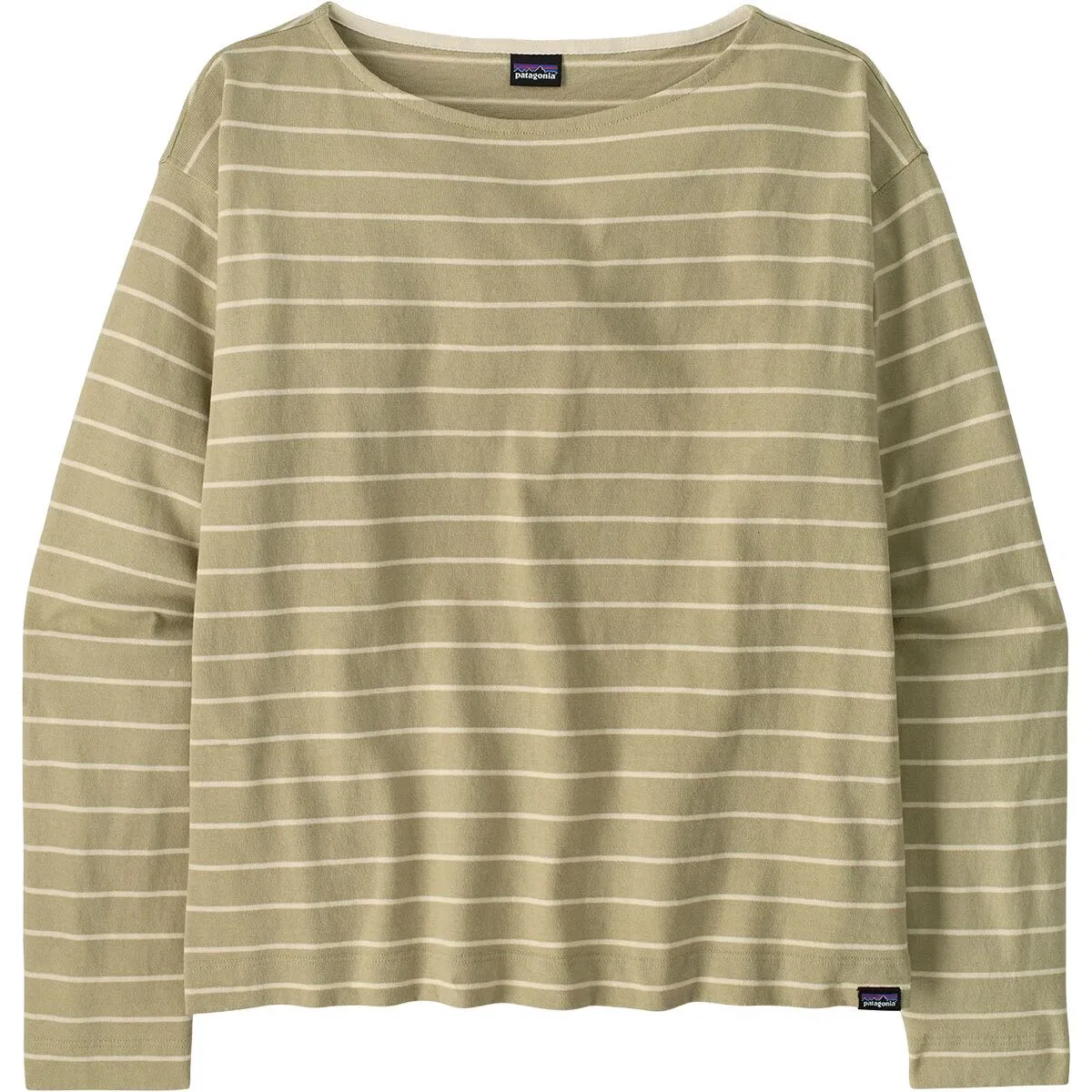 Женский лонгслив с принтом Patagonia, Boat Stripe/Weathered Stone