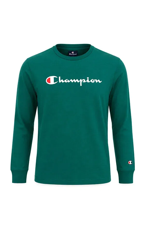 Детские свитшот для девочек с принтом Champion, Green