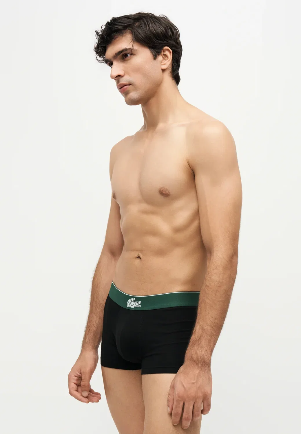 3 шт. - трусы Lacoste, Black — фото 4