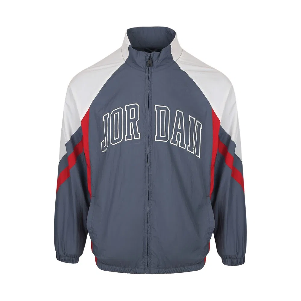 Детская куртка с воротником-стойкой Jordan Moderate, Gray/White/Red