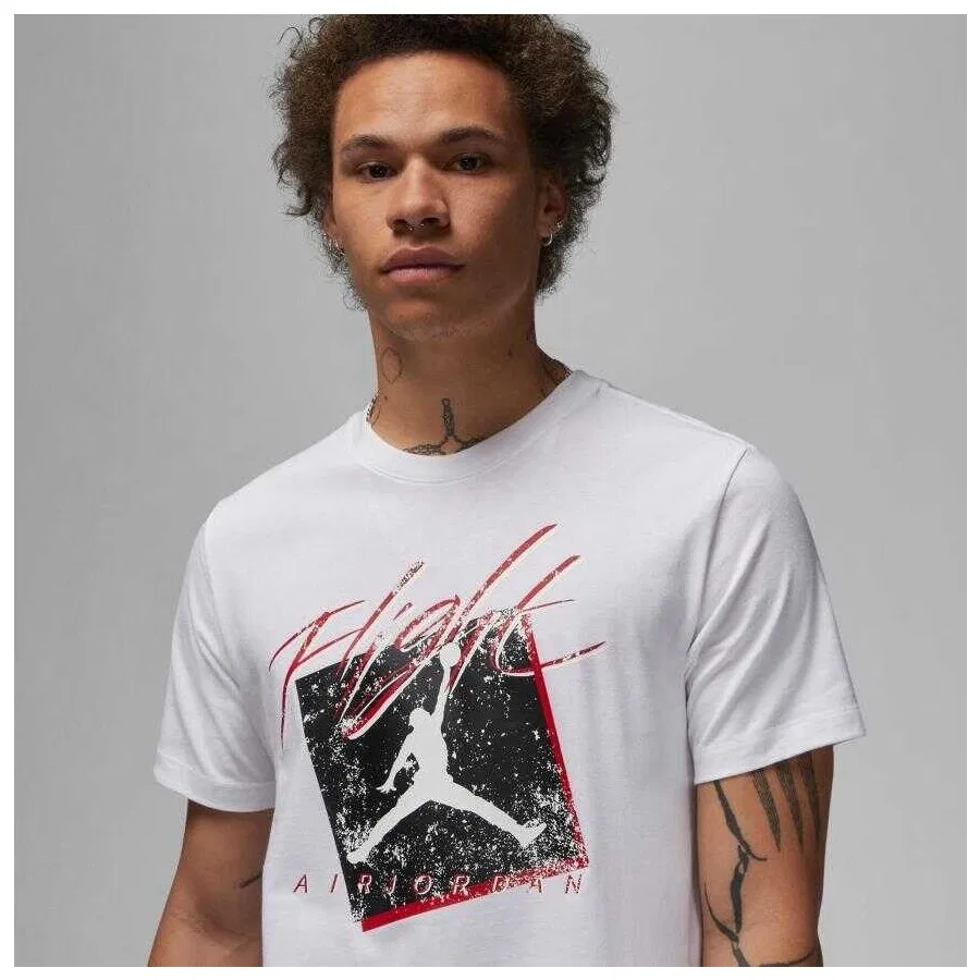 Футболка с принтом Mj Brand Crew 1 Nike, Белый — фото 3