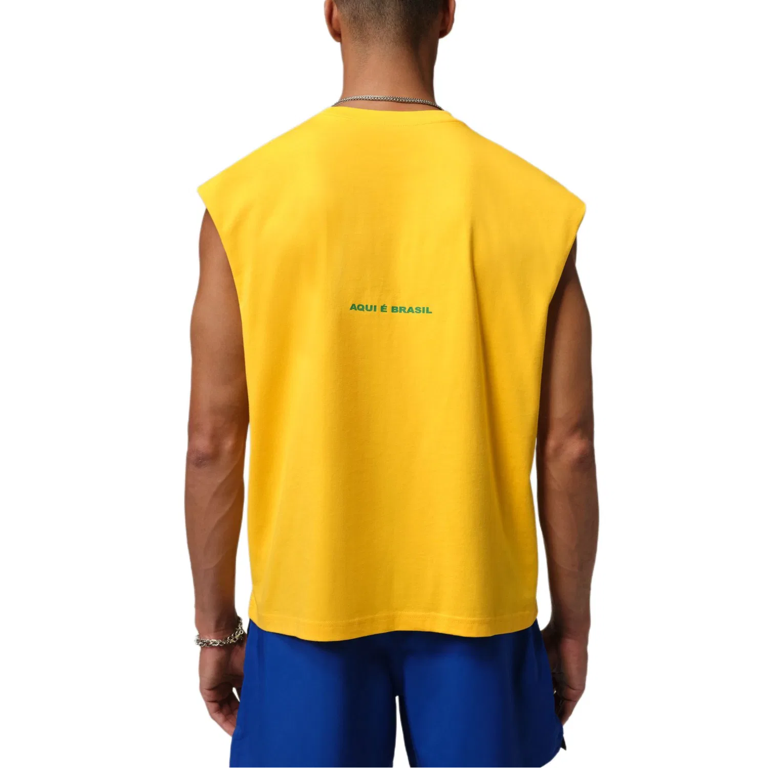 Мужская майка с принтом Jordan, Yellow — фото 3