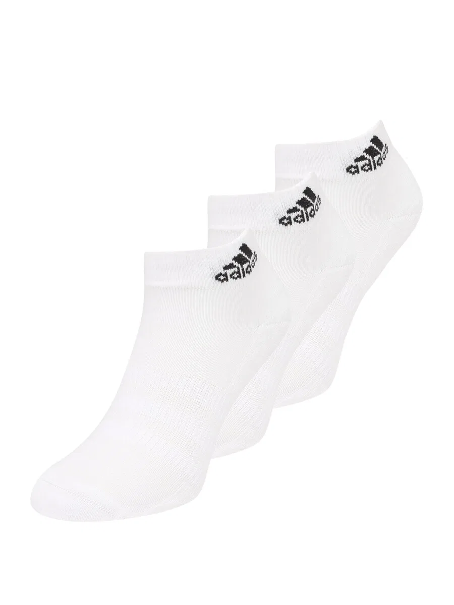 Спортивные носки ADIDAS PERFORMANCE 'Cushioned Sportswear Ankle 3 Pairs' белого цвета